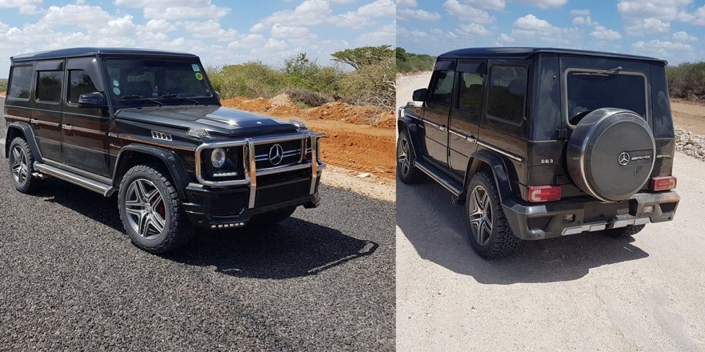 Jeff Koinange's car is without a number plate