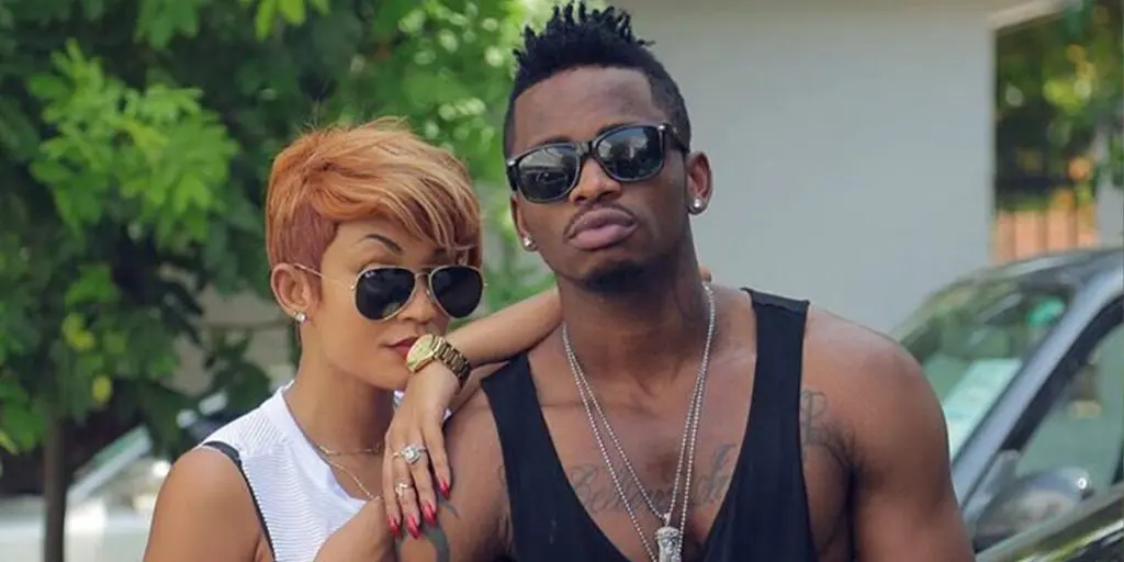 Zarinah with her ex husband Diamond Platinumz