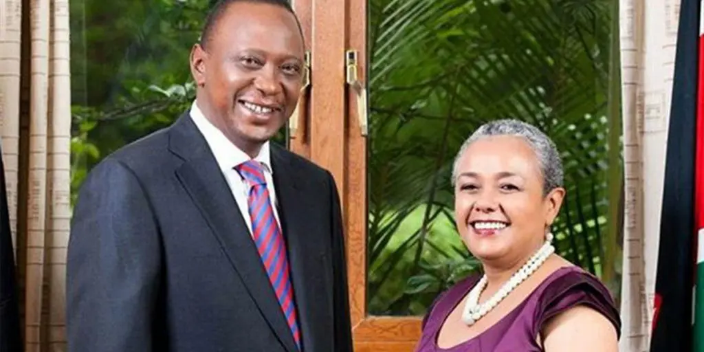 President Uhuru Muigai Kenyatta with her excellency Margaret Kenyatta SRC: @Classic 105