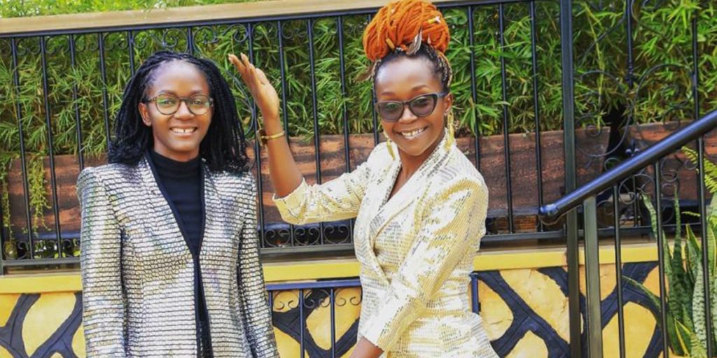 Kansiime with her twin sister SRC: @Daily Active