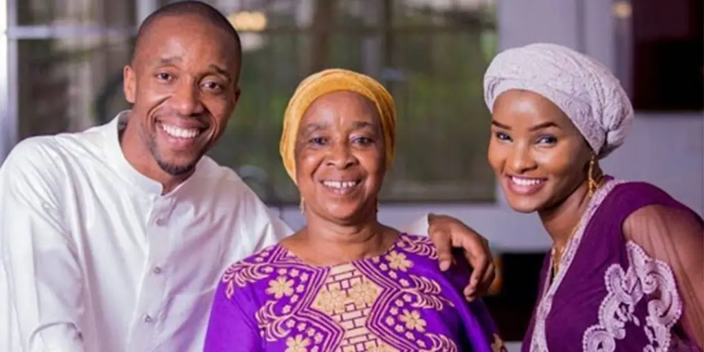 Rashid Abdalla's mother, her daughter-in-law, and her son SRC: @Daily News