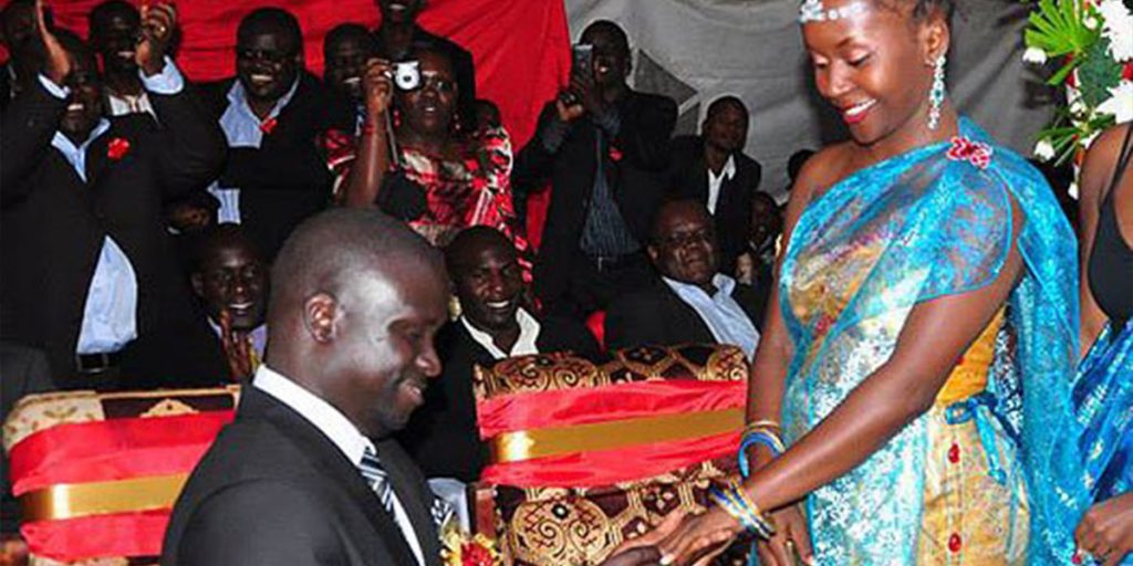 Anne tying a knot with her lover, Gerald in a traditional wedding SRC: @Nairobi News - Nation
