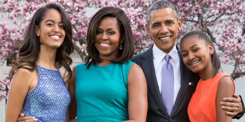 Obama and his family SRC: @Wikipedia