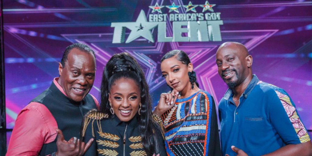 Vee Money with other judges at East Africa's Got Talent SRC: @Mdundo.com