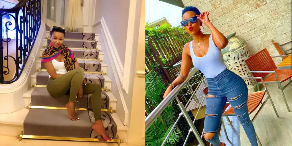 Huddah in her mansion SRC: @Zipo.co.ke, @Infotrust News