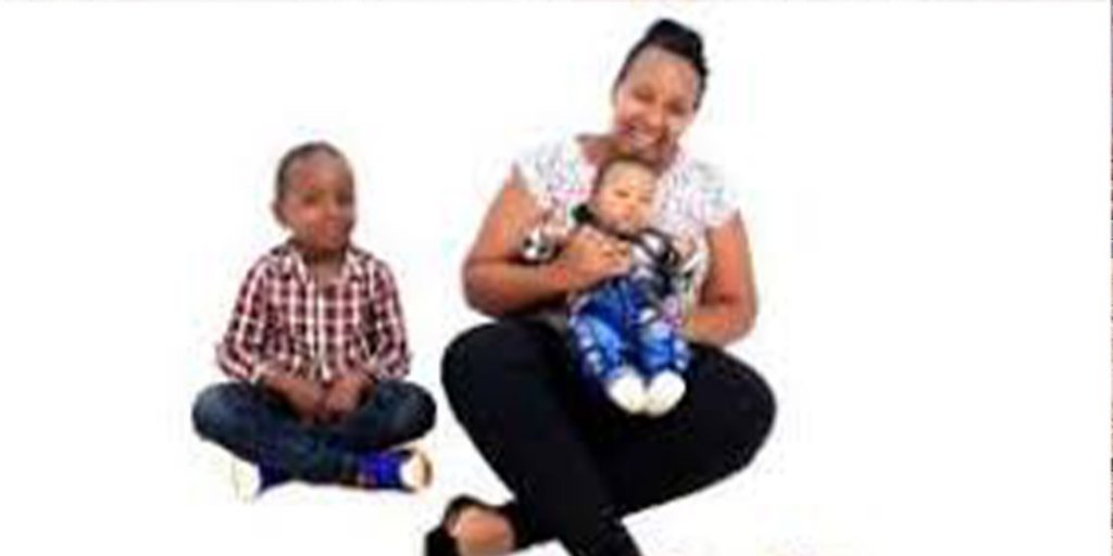 The comedian's wife, Anne, with her two sons SRC: @Get Informed About Kenyan Life