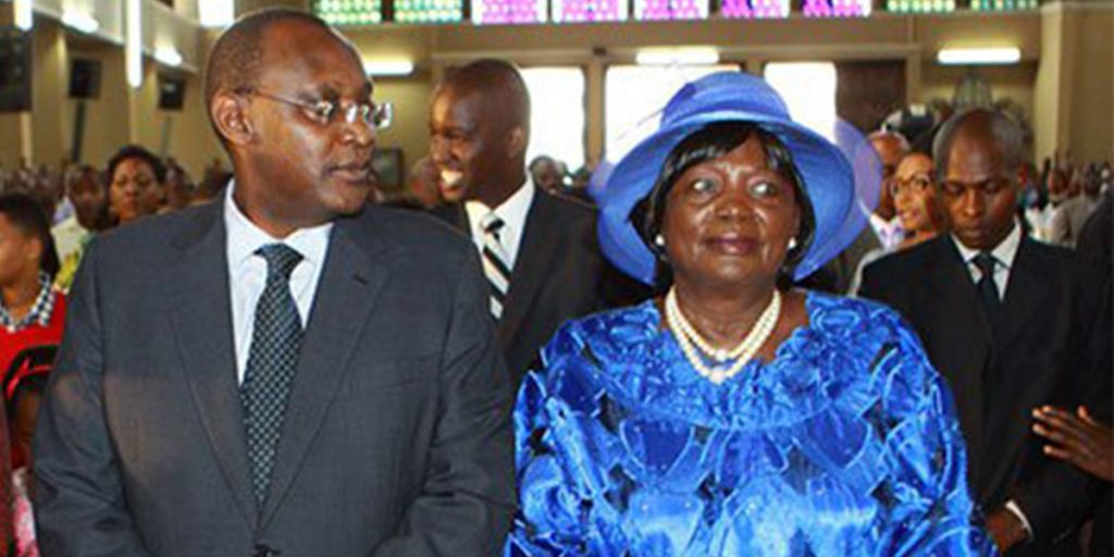 Muhoho with his mother Ngina Kenyatta SRC: @Business Focus