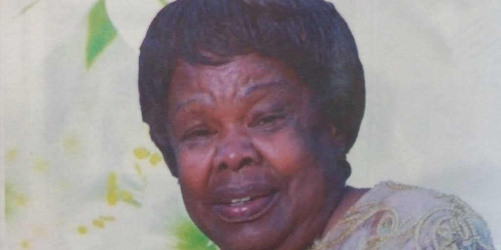 Erica Kanja mother, the late Norma Kanja SRC: @Obituary Kenya