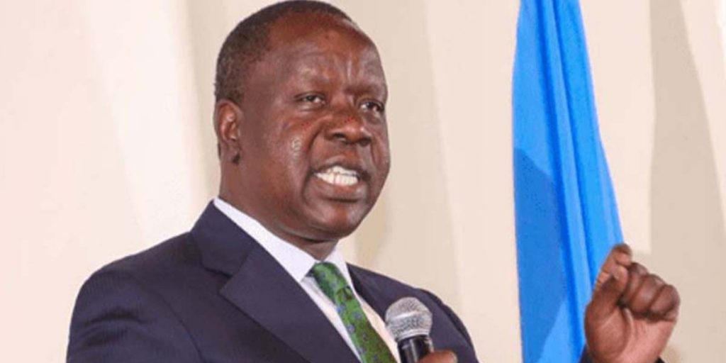Dr. Matiang’i while addressing the nation SRC: @Kenya Peoples Assembly