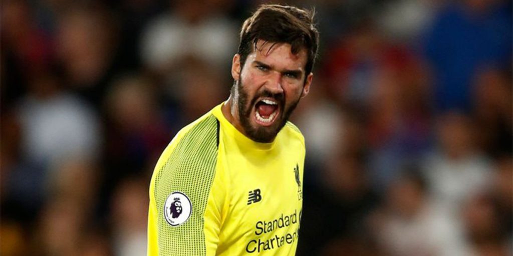 Liverpool Goalkeeper, Alison Becker SRC: @Sky Sports