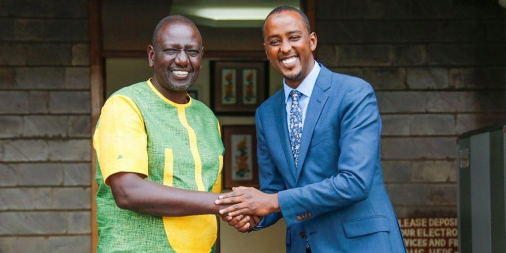 Mohammed with William Ruto after joining UDA SRC: @Nairobi News - Nation