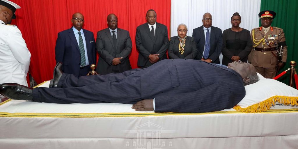 Mwai Kibaki’s body SRC: @Capital News