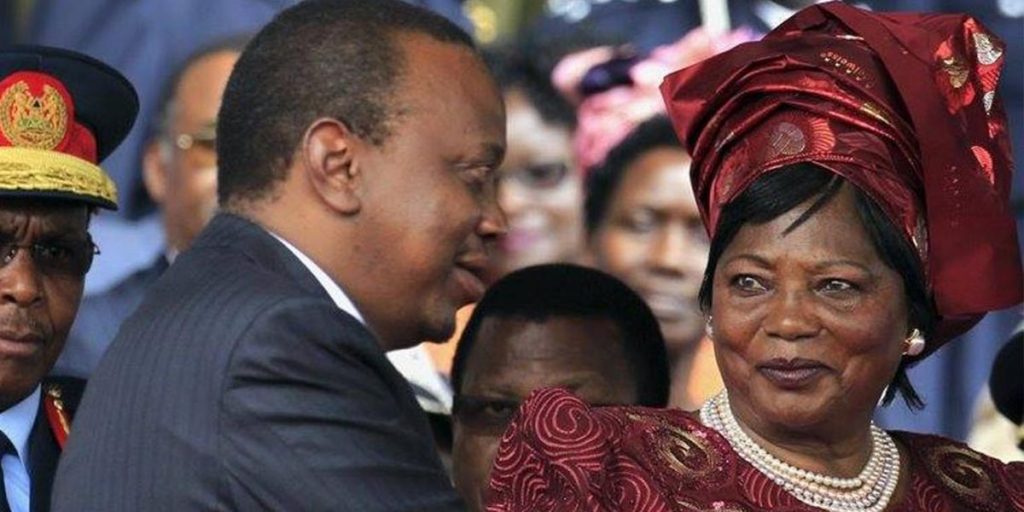 Ngina with his first born son, Uhuru Muigai SRC: @Hivi Sasa