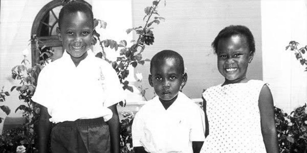 Three of Ngina's children during childhood SRC: @Kenyans.co.ke