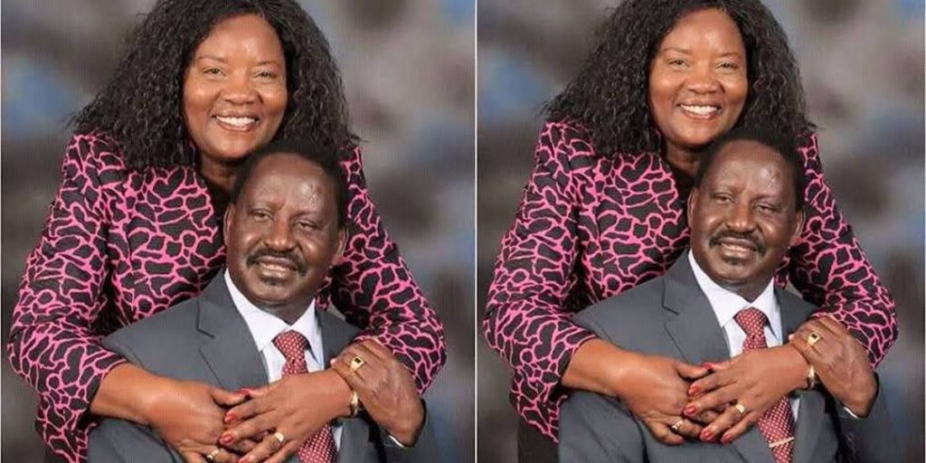 Ida posing for a photo with her husband Raila Odinga SRC: @Education Trends