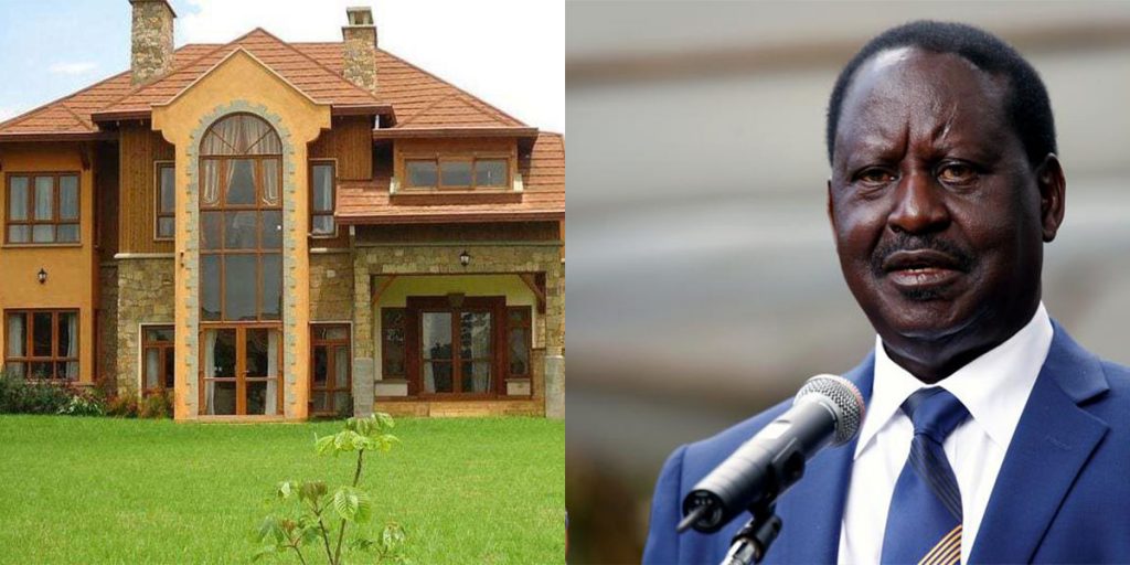 Raila Odinga homes SRC:  @Kenyans.co., @SABC News