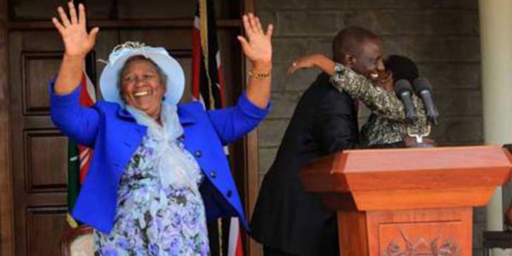 William Ruto with his mother Sarah and his wife Rachel SRC: @Kenyans.co.ke