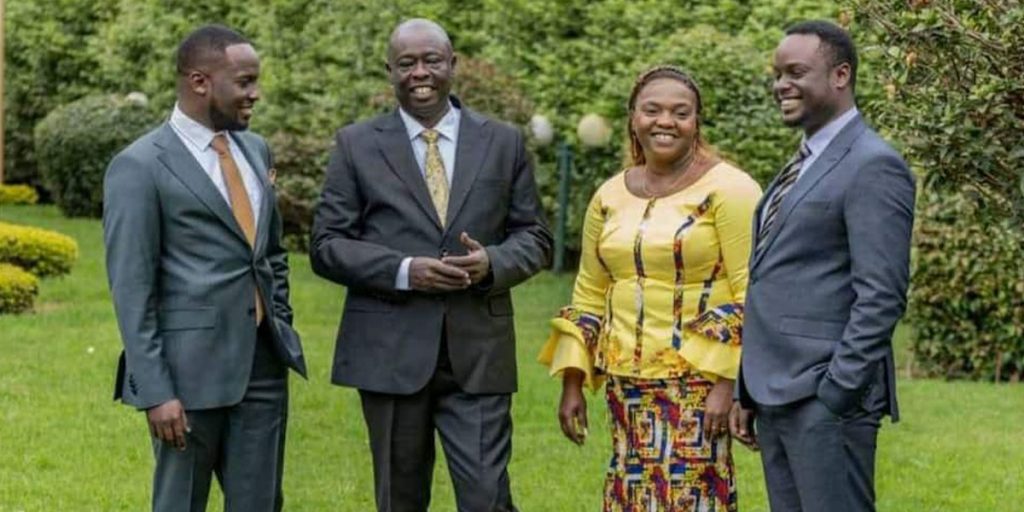 Rigathi Gachagua family SRC: @Tuko