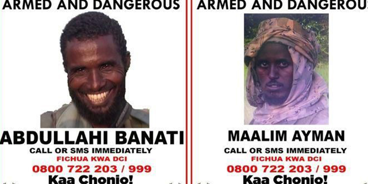 4 Most wanted terrorists in Kenya, DCI says KENYAN MOVES