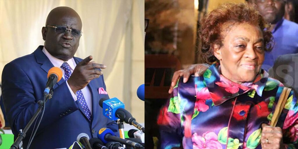 Professor George Magoha wife SRC: @Pulse Live Kenya 