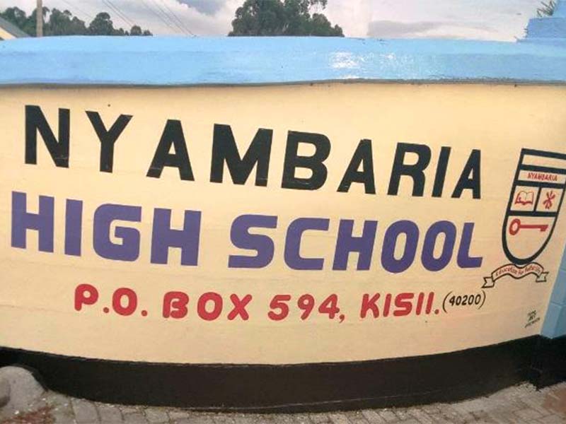 Nyambaria High School KCSE Results SRC: @Teacher.co.ke