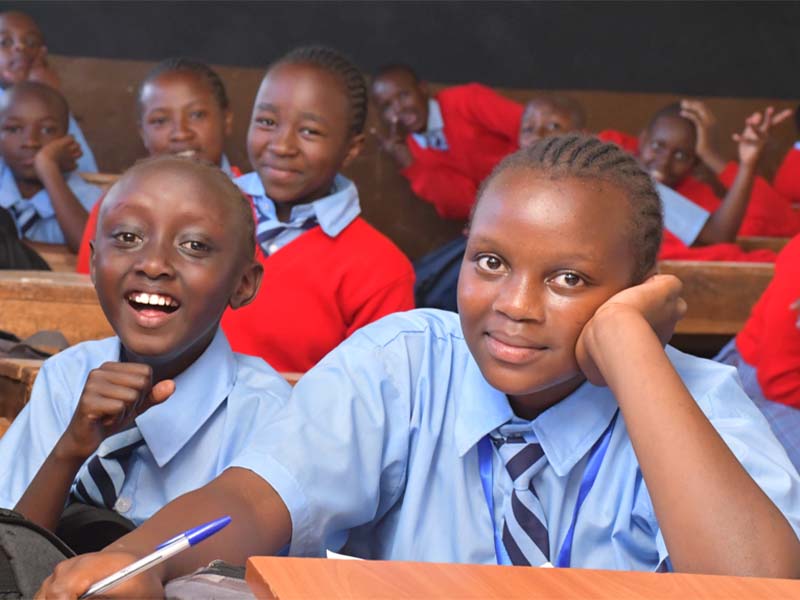 grade 7 students SRC: @Kenya News Agency