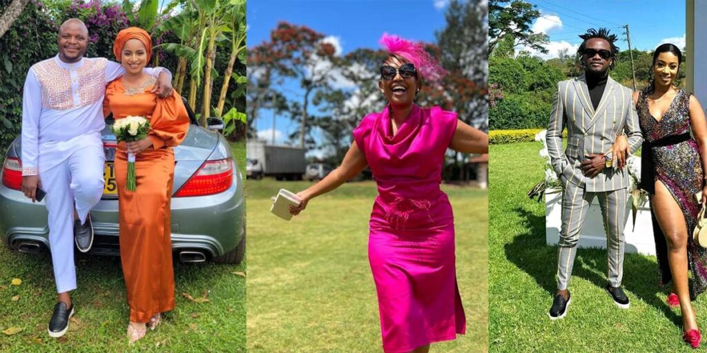 Some of the celebrities that attended Akothee's wedding SRC: @Kiss 100, @Mpasho, @LitKenya
