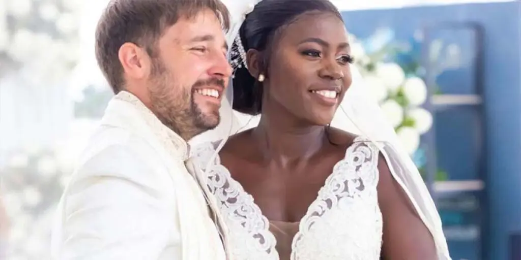 Akothee and husband Dennis posing for a photo SRC: @The Standard