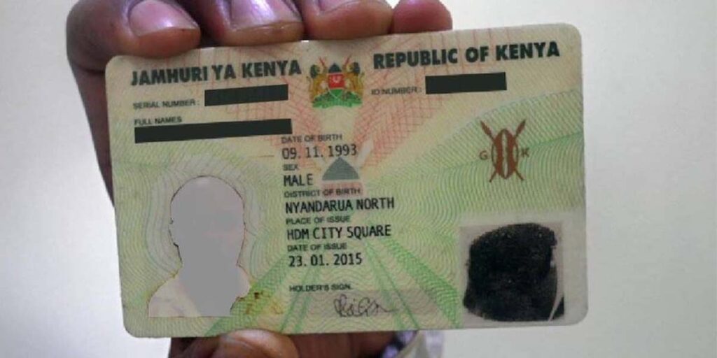 owning two identity cards SRC: @Tuko News 