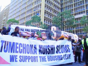 Read more about the article Nairobi County: Several Kenyans demonstrate around CBD area demanding for Housing Levy implementation